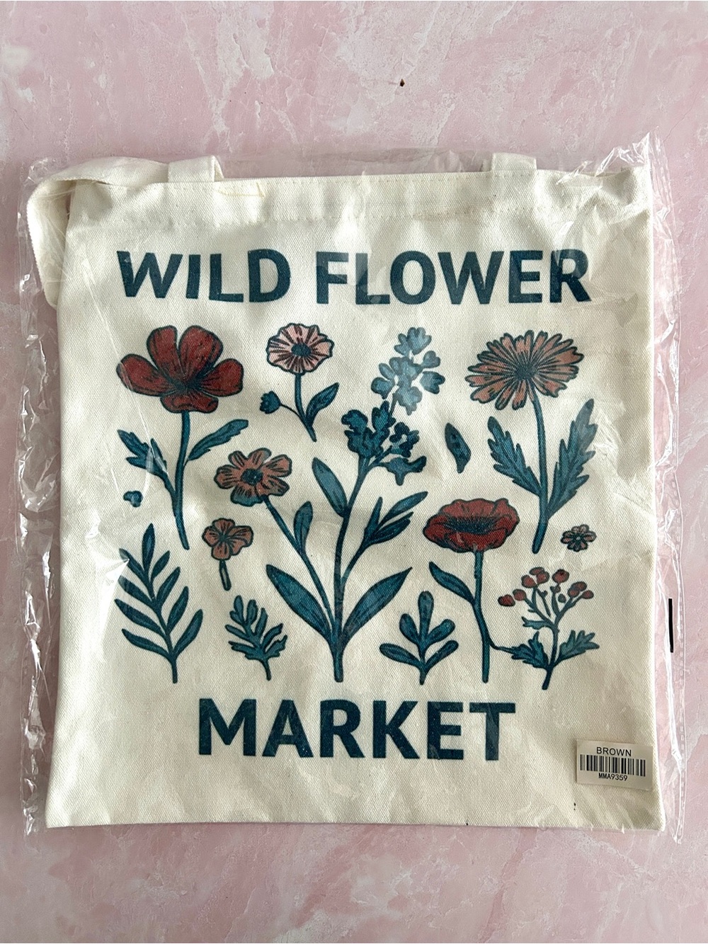 Wild Flower Market Canvas Tote